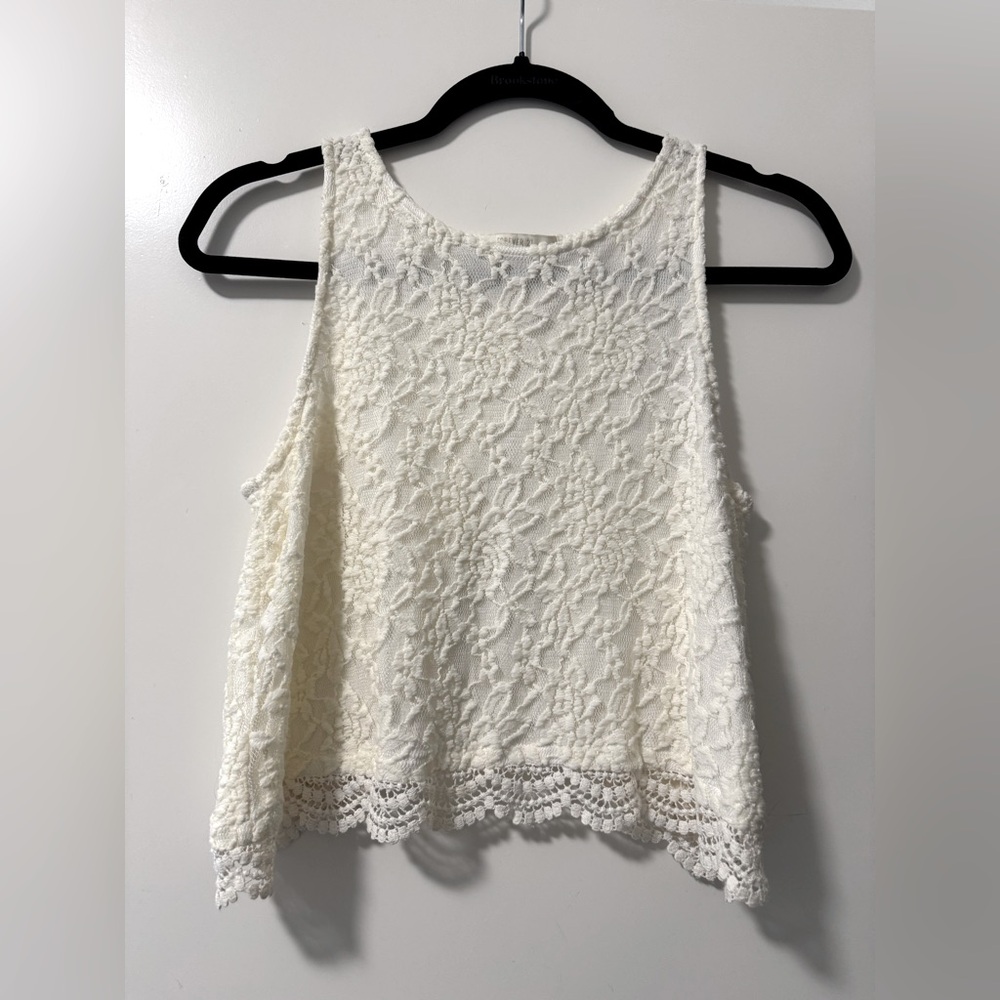 Cropped Lace Tank